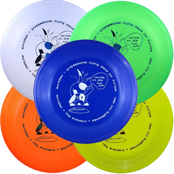 eurodisc 110g Standard dog frisbee in blue